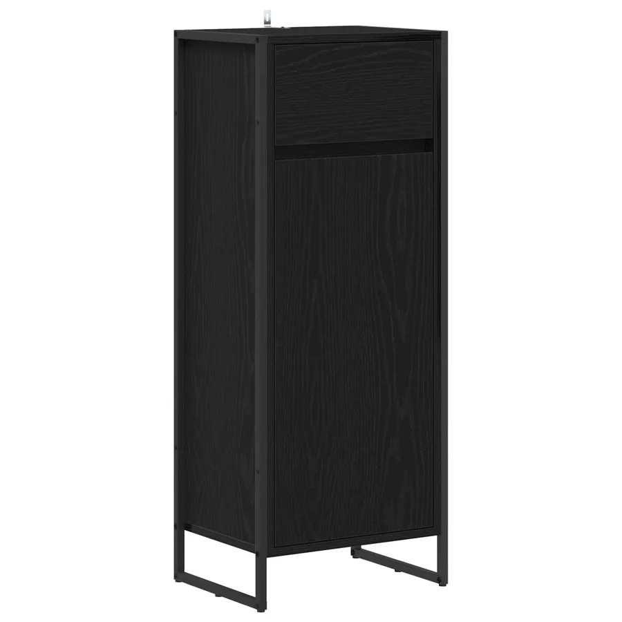 Ensemble de mobilier de salle de bain avec tiroir Chêne noir - 7