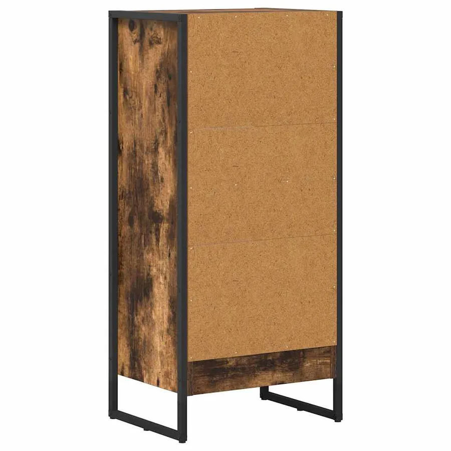 Bibliothèque Chêne Fumé 40 x 30 x 86,5 cm Bois d'ingénierie - 7