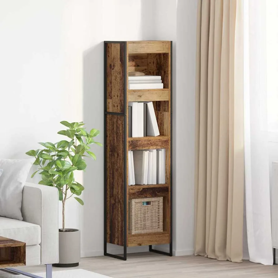 Bibliothèque Bois Ancien 40 x 30 x 155 cm Bois d'ingénierie