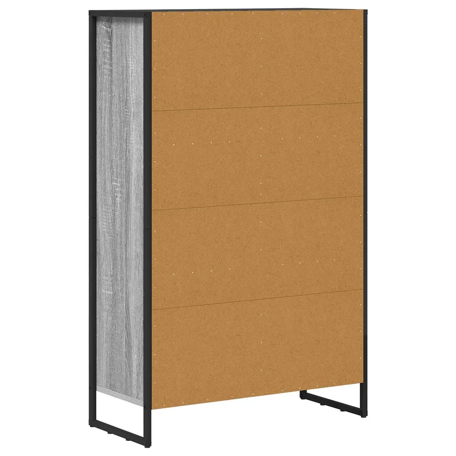 Bibliothèque Gris Sonoma 99,5 x 30 x 108,5 cm Bois d'ingénierie - 7