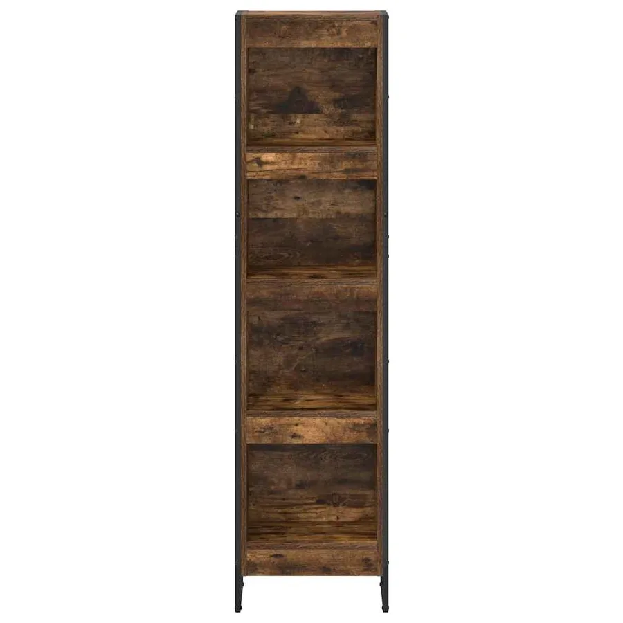Bibliothèque Chêne Fumé 40 x 30 x 155 cm Bois d'ingénierie - 5