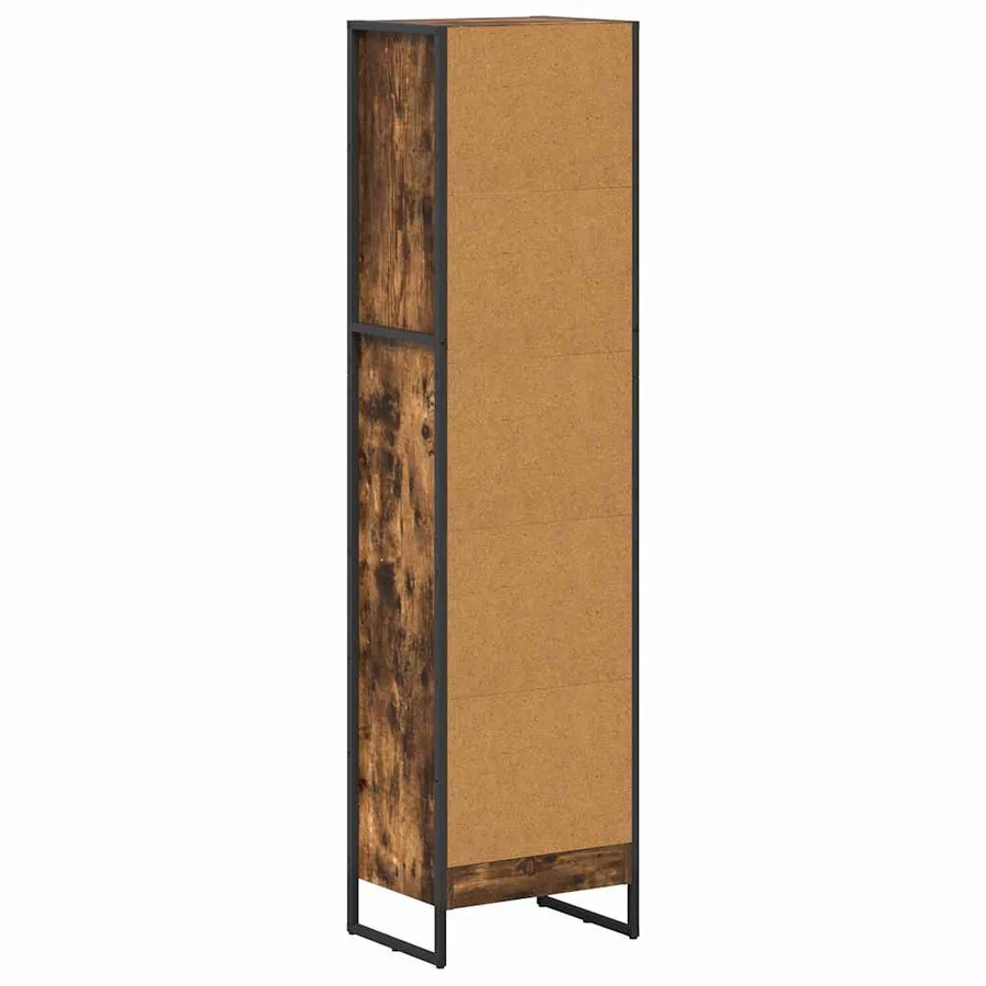 Bibliothèque Chêne Fumé 40 x 30 x 155 cm Bois d'ingénierie - 7