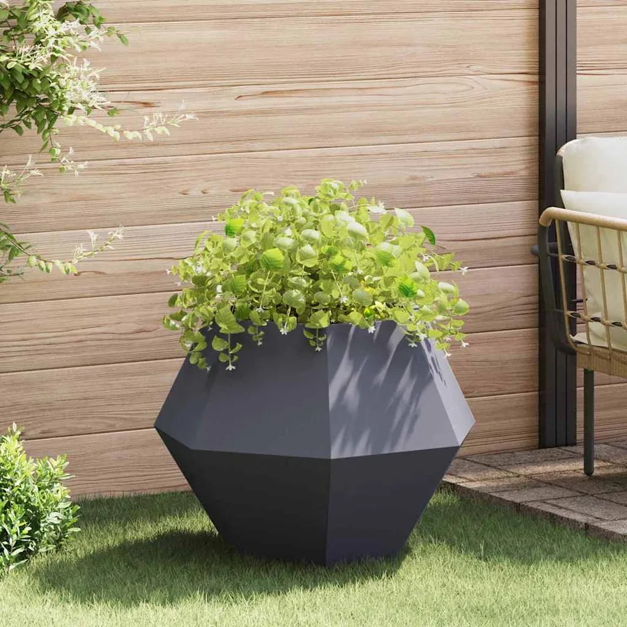 Jardinière Anthracite 75 x 75 x 60 cm Acier
