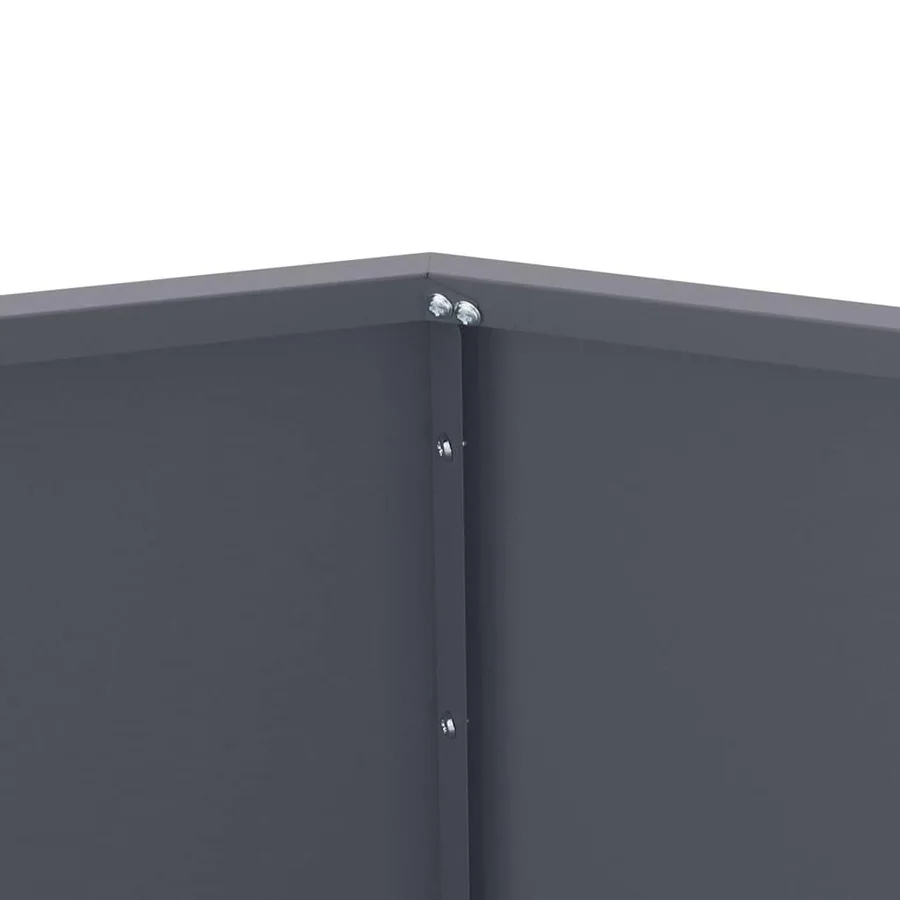 Jardinière Anthracite 75 x 75 x 60 cm Acier - 7