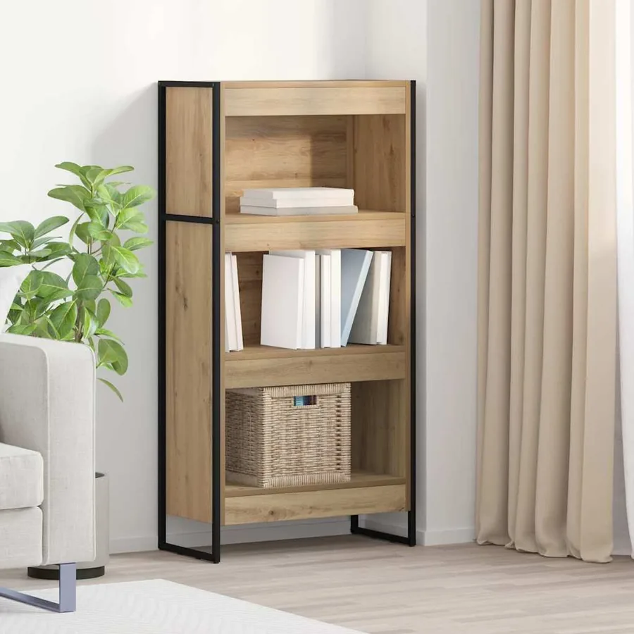 Bibliothèque 60 x 30 x 121 cm Bois d'ingénierie Chêne artisan