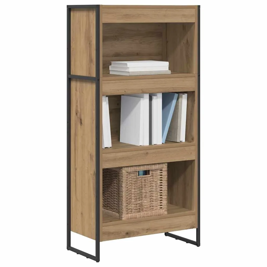 Bibliothèque 60 x 30 x 121 cm Bois d'ingénierie Chêne artisan - 3