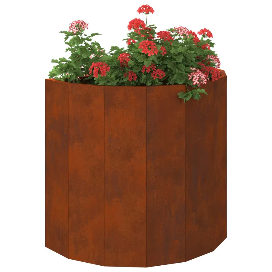 Jardinière Rouillé 60 x 30 x 50 cm Acier patiné - 3