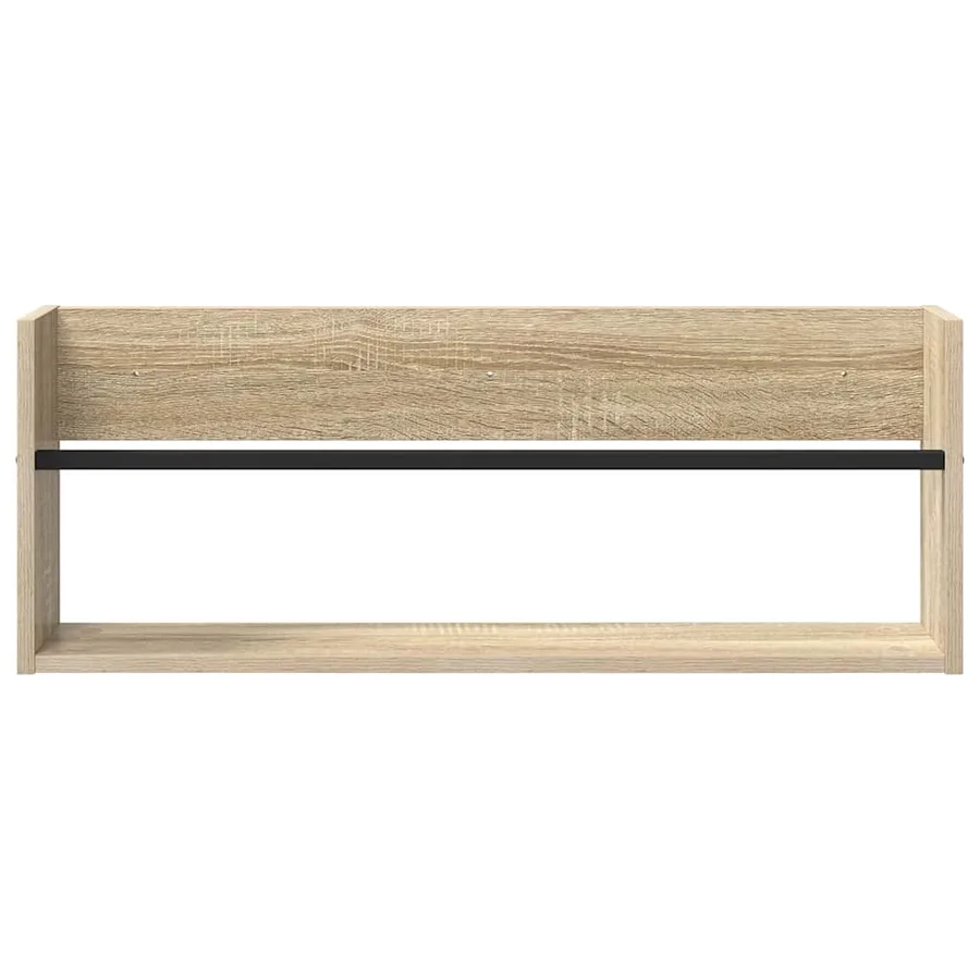 Étagère à magazines 2 pcs Chêne Sonoma 80 x 12 x 30 cm - 6