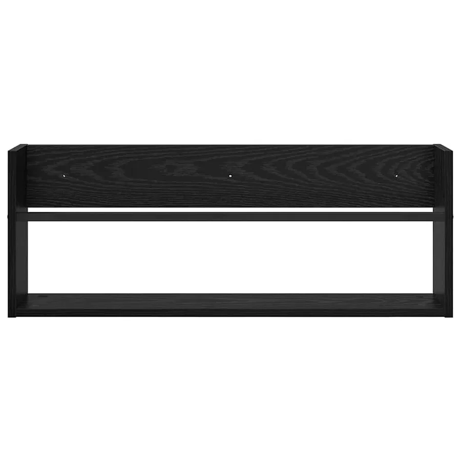 Étagère à magazines 2 pcs Chêne noir 80 x 12 x 30 cm - 6