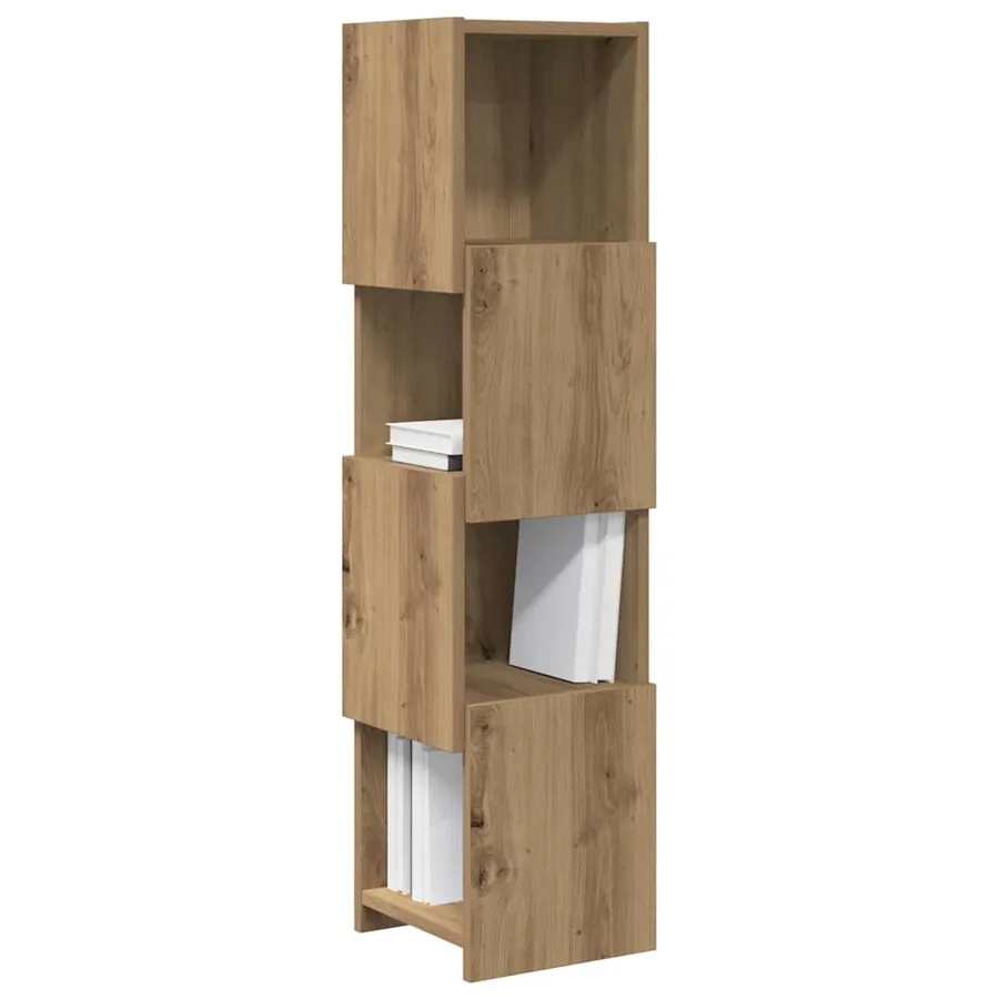 Meuble d'angle 25,5x25x102cm Bois d'ingénierie Chêne artisanal - 3