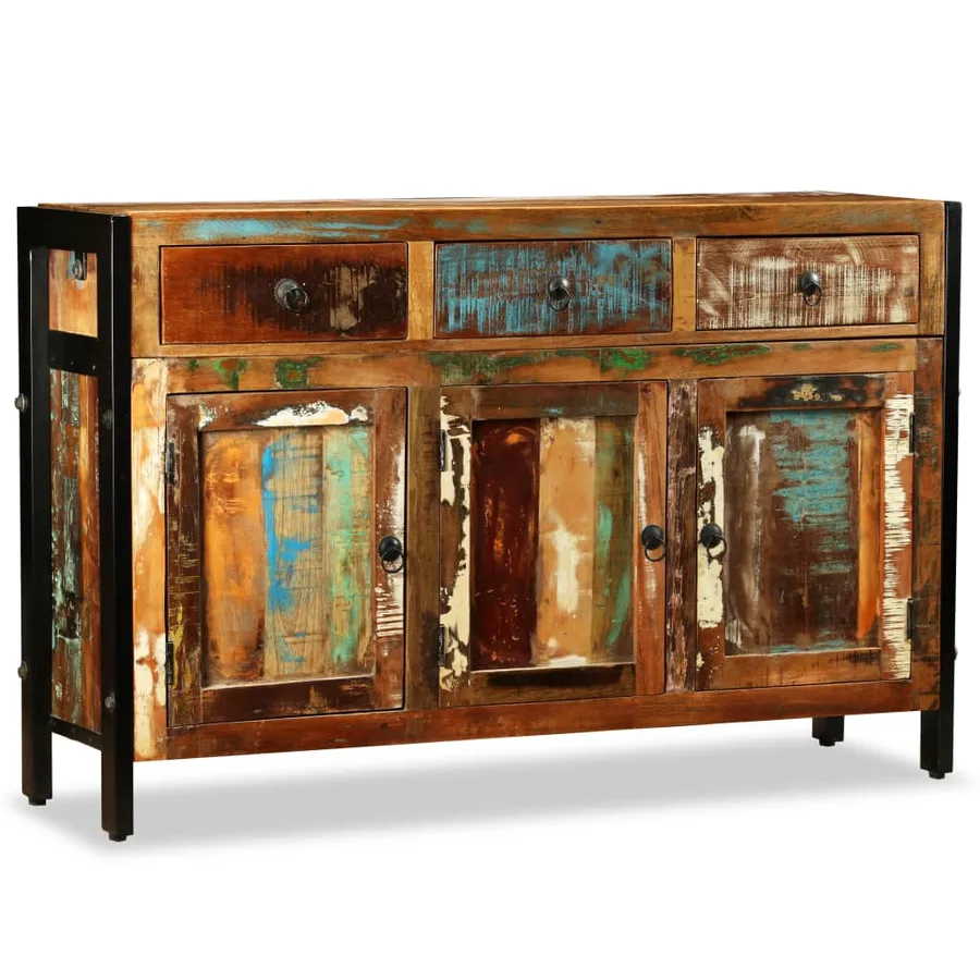Buffet Bois de récupération massif 120x35x76 cm - 2