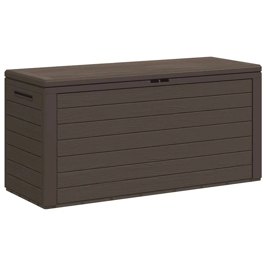 Boîte de rangement de jardin Marron 116x44x55 cm - 2