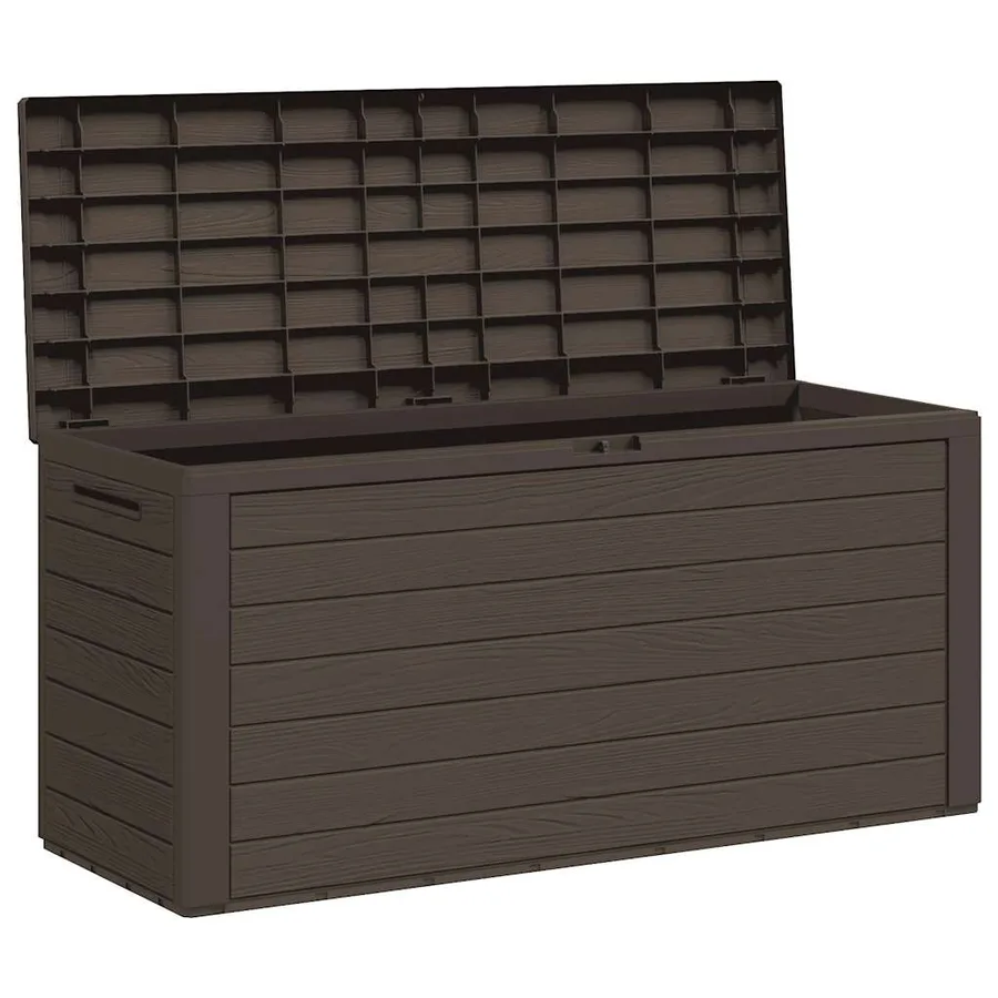 Boîte de rangement de jardin Marron 116x44x55 cm - 4