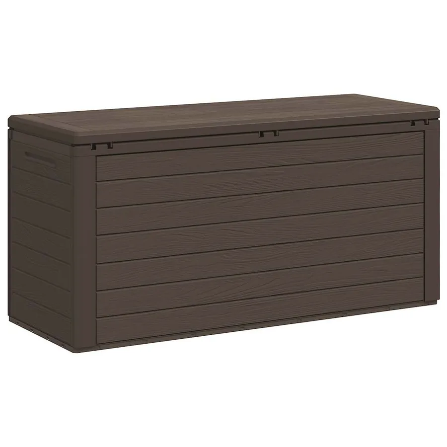 Boîte de rangement de jardin Marron 116x44x55 cm - 6