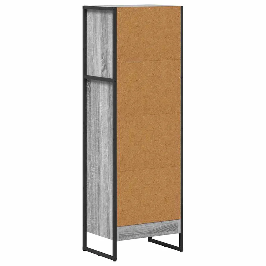Bibliothèque Gris Sonoma 40 x 30 x 121 cm Bois d'ingénierie - 7