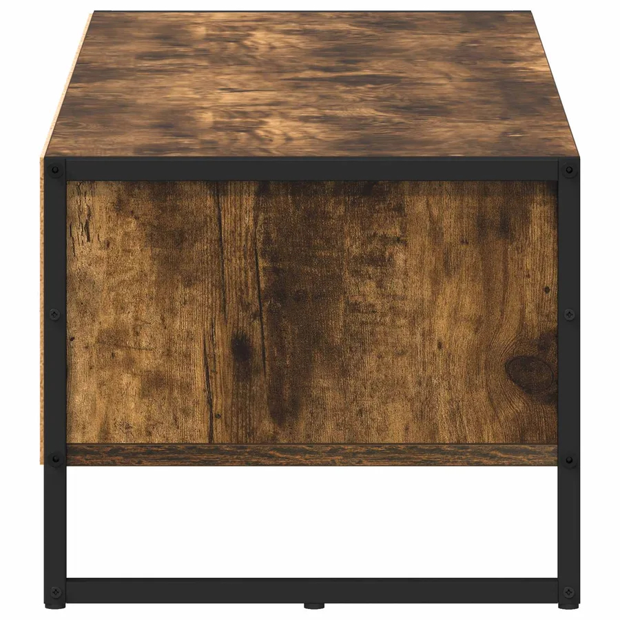 Meuble TV Chêne Fumé 100 x 36,5 x 30,5 cm Bois d'ingénierie - 6