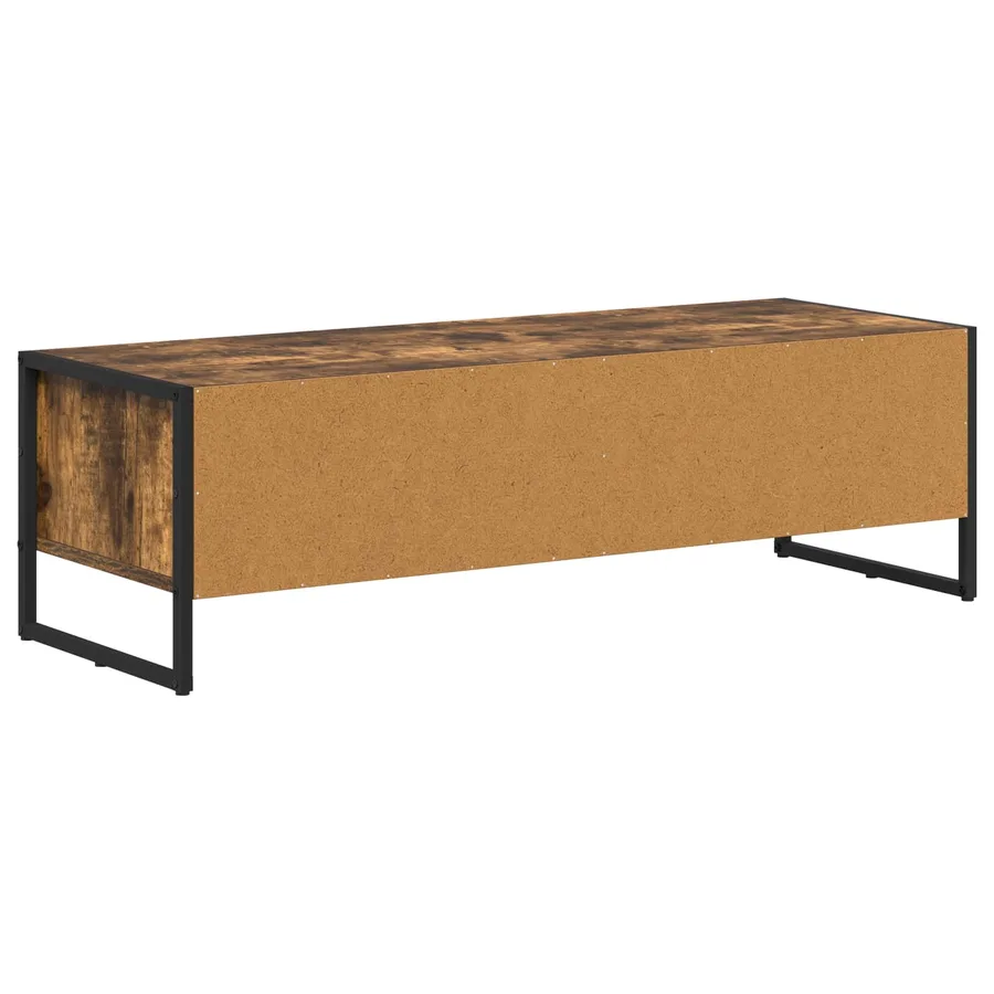 Meuble TV Chêne Fumé 100 x 36,5 x 30,5 cm Bois d'ingénierie - 7