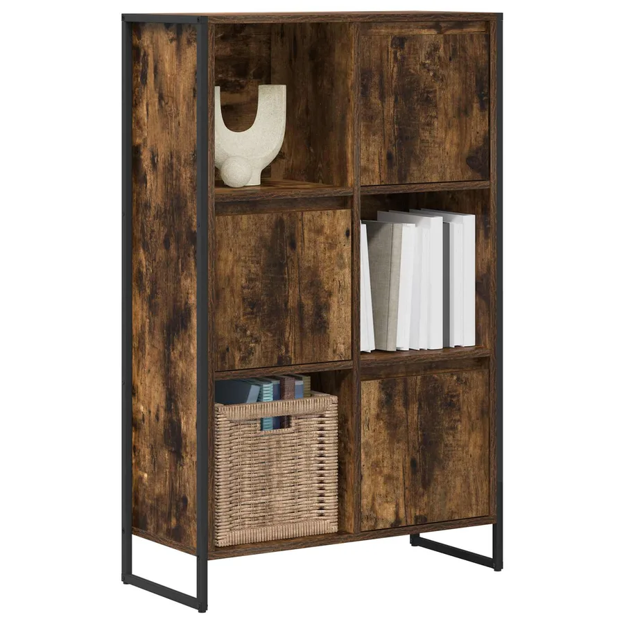Bibliothèque Chêne Fumé 68 x 30 x 108.5 cm Bois d'ingénierie - 3