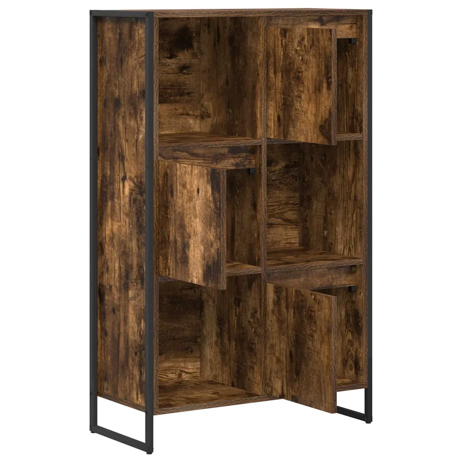Bibliothèque Chêne Fumé 68 x 30 x 108.5 cm Bois d'ingénierie - 5