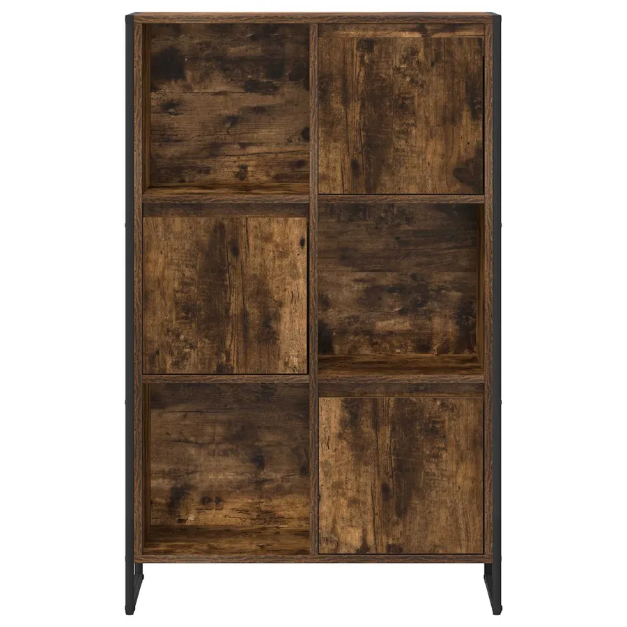 Bibliothèque Chêne Fumé 68 x 30 x 108.5 cm Bois d'ingénierie - 6