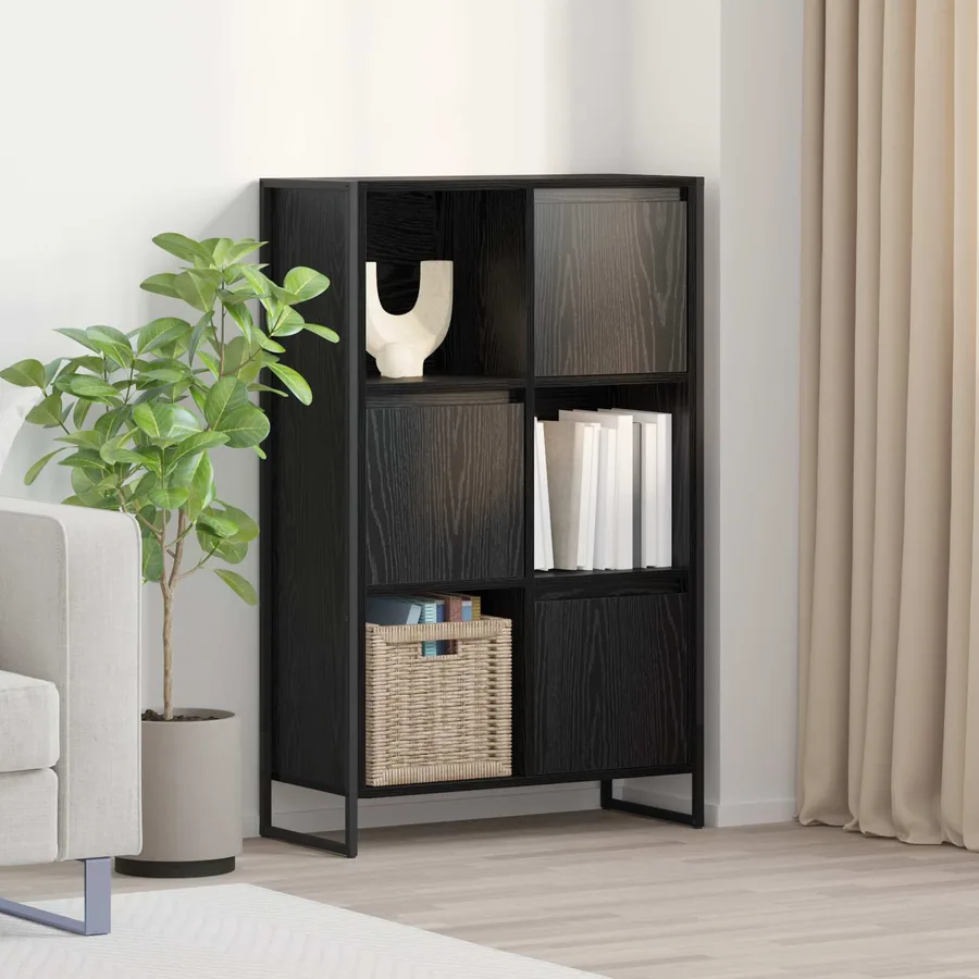 Bibliothèque Chêne noir 68 x 30 x 108.5 cm Bois d'ingénierie