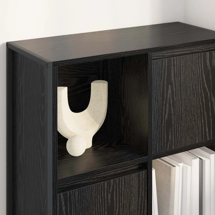 Bibliothèque Chêne noir 68 x 30 x 108.5 cm Bois d'ingénierie - 4