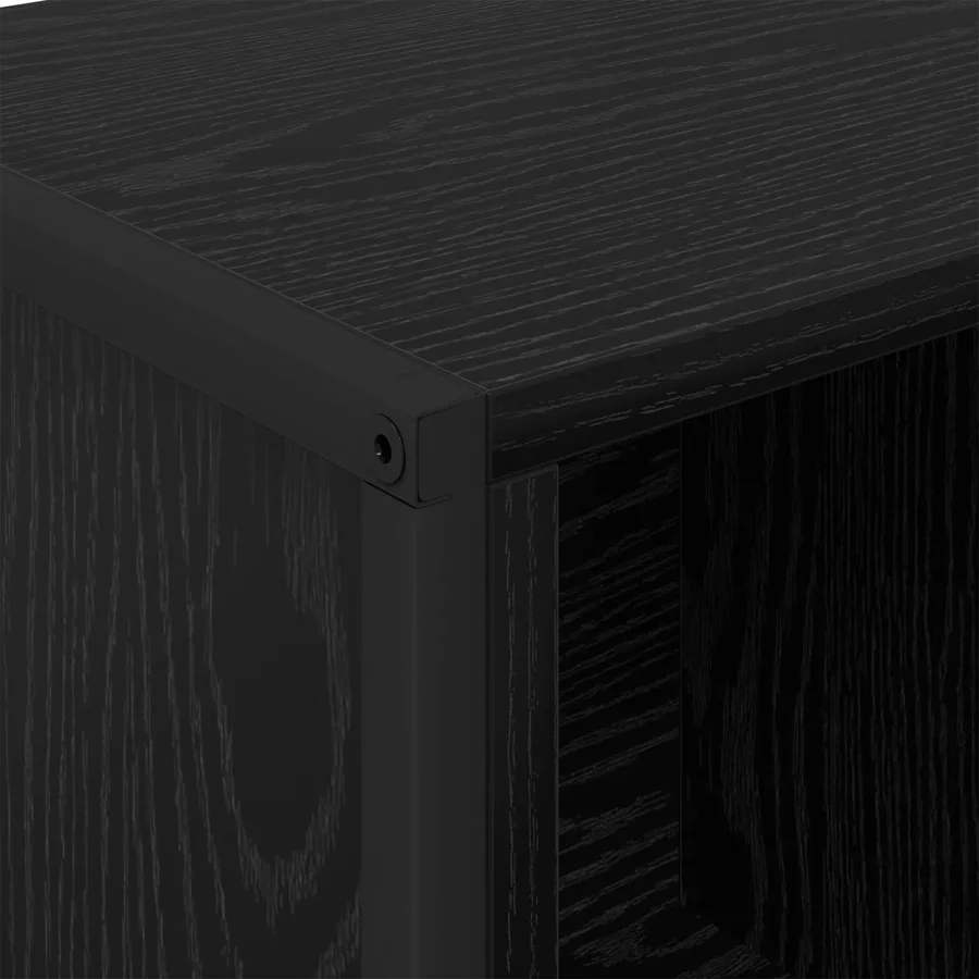 Bibliothèque Chêne noir 68 x 30 x 108.5 cm Bois d'ingénierie - 9