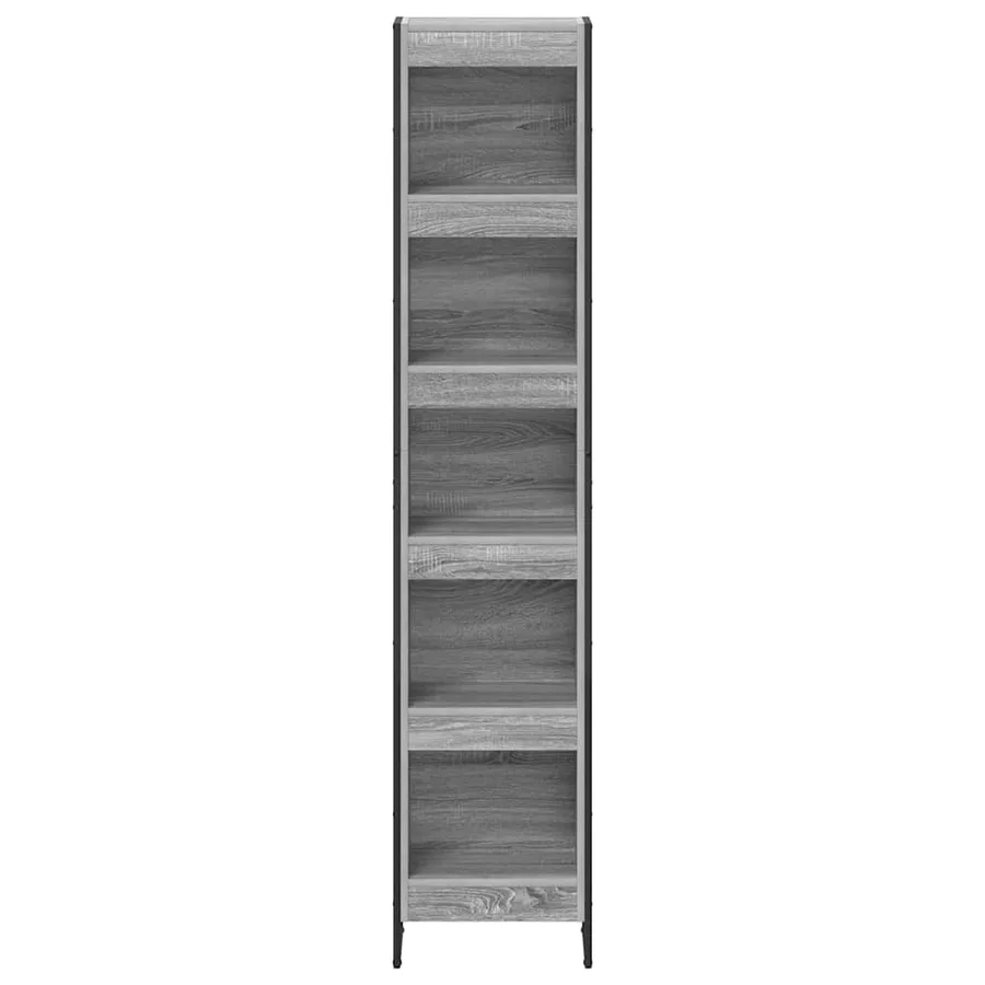 Bibliothèque Gris Sonoma 40 x 30 x 189,5 cm Bois d'ingénierie - 5