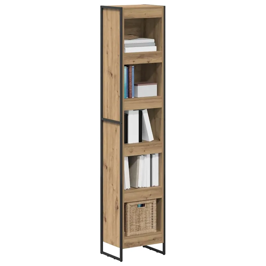 Bibliothèque 40 x 30 x 189,5 cm Bois d'ingénierie Chêne artisan - 3