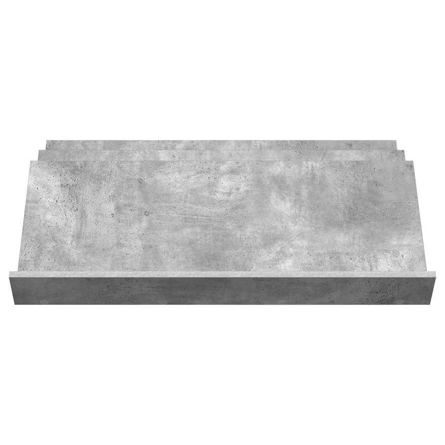 Étagère à magazines avec étagère Gris Béton 90 x 53 x 28,5 cm - 5