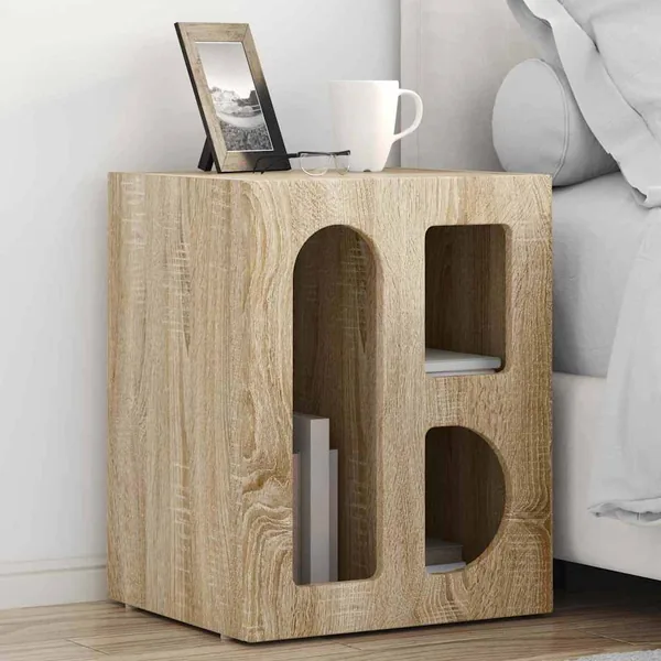 Table de chevet ELST 2 pc Chêne Sonoma 40 x 35 x 50 cm