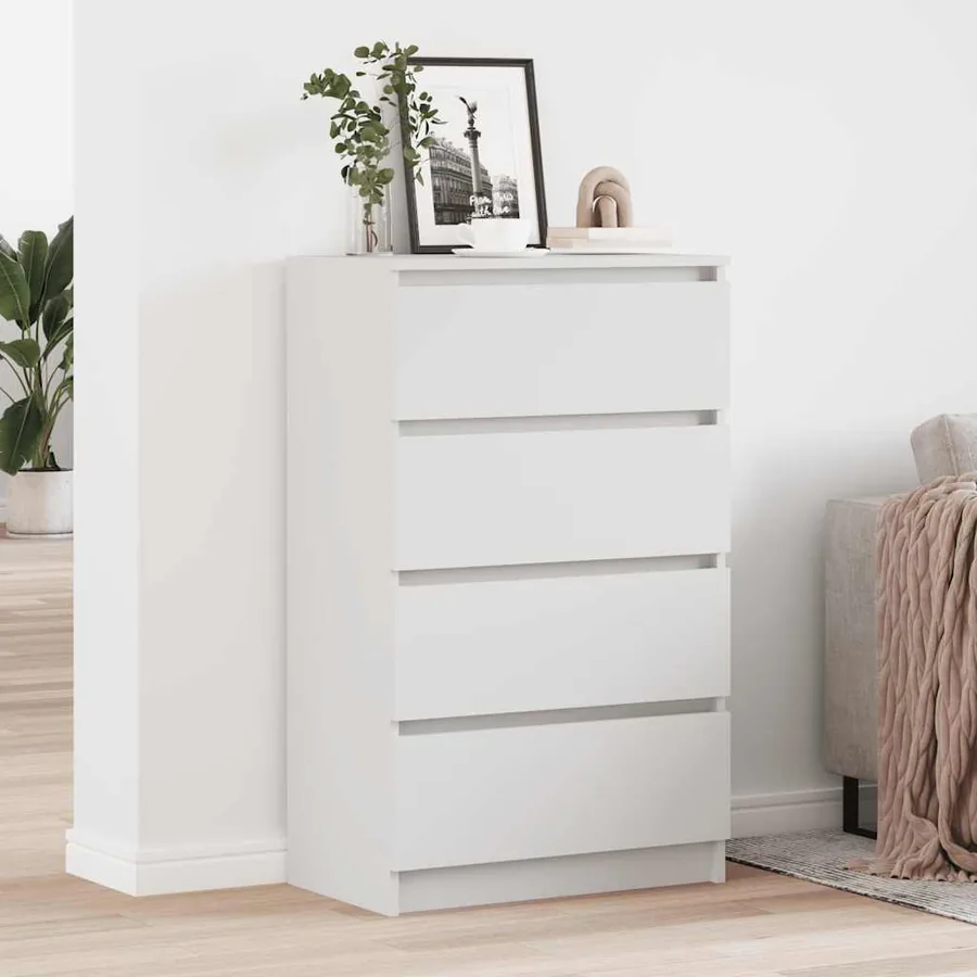 Buffet Blanc 60x35x98,5 cm Bois d'ingénierie
