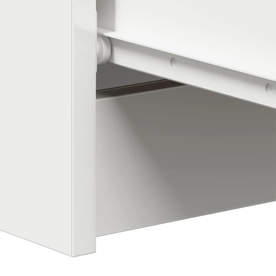 Buffet Blanc 60x35x98,5 cm Bois d'ingénierie - 11