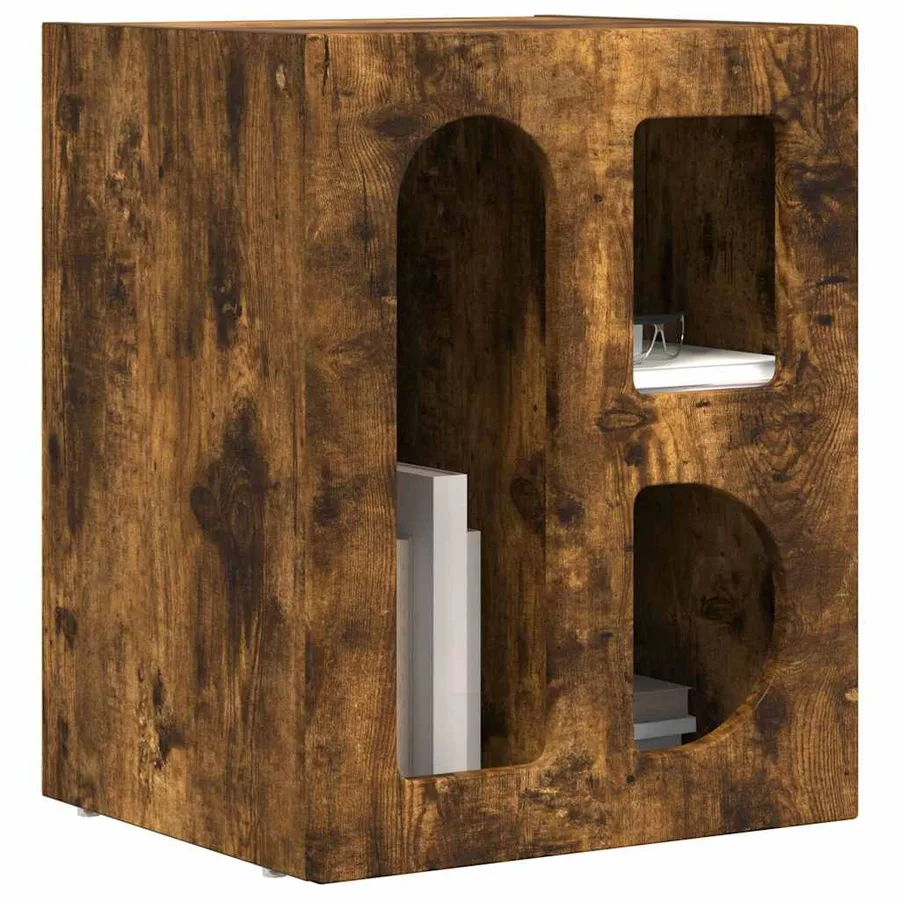 Table de chevet ELST Chêne fumé 40 x 35 x 50 cm - 3