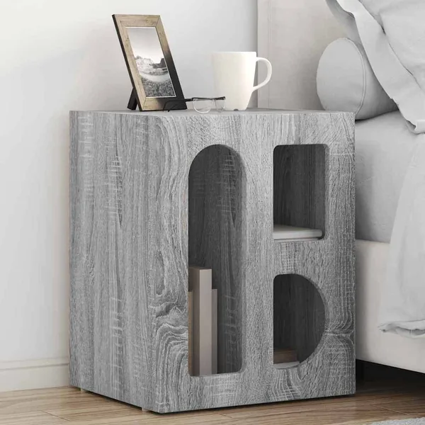 Table de chevet ELST Gris Sonoma 40 x 35 x 50 cm