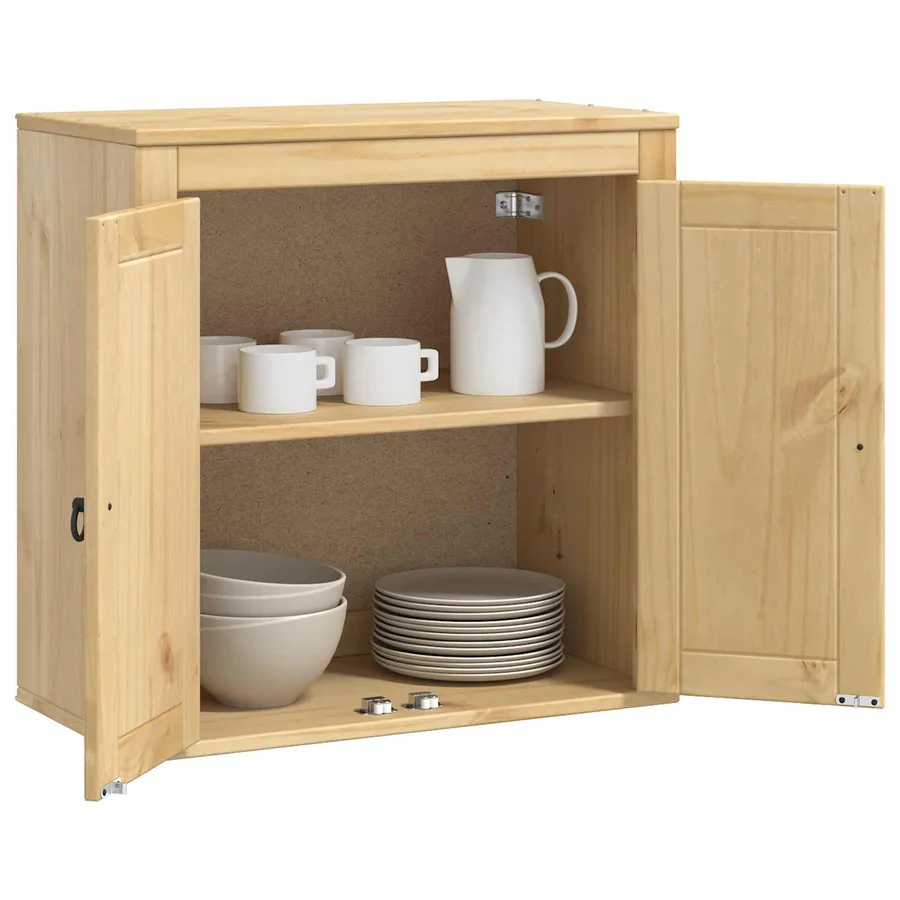 Armoire SKI Brun Miel 60 x 32 x 60 cm Pin massif - 3