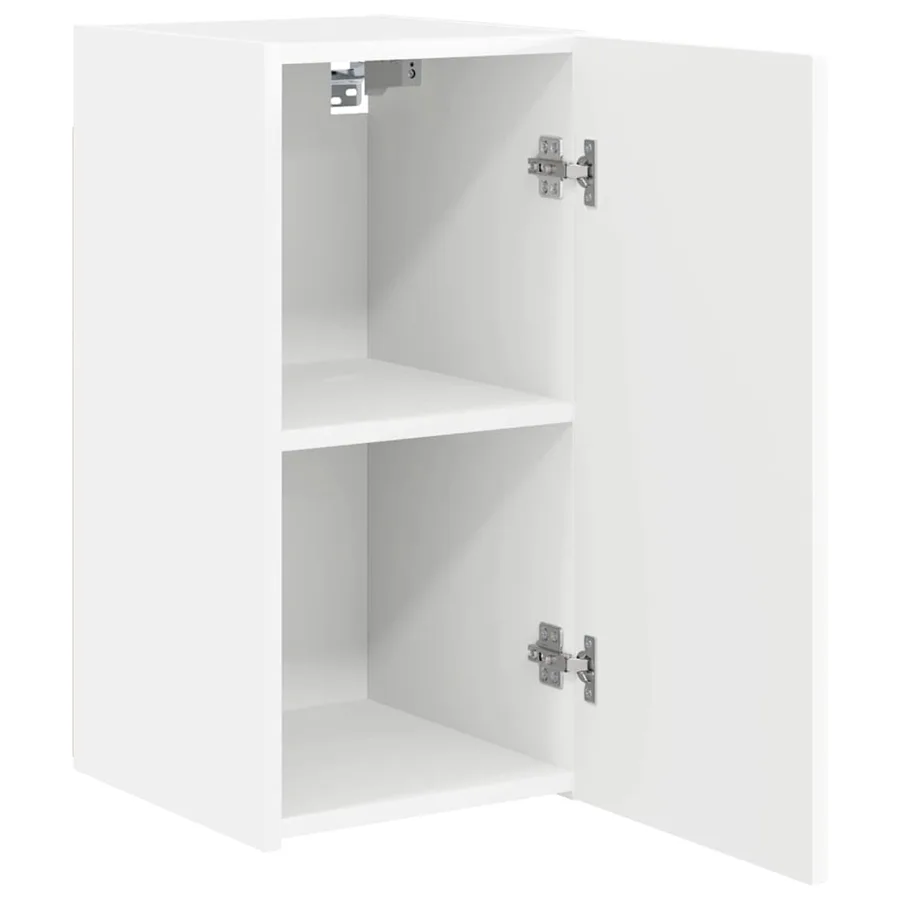 Meuble TV mural Blanc 30 x 31 x 60 cm Bois d'ingénierie - 5