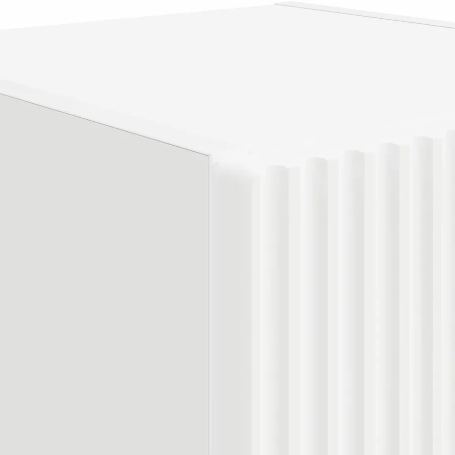 Meuble TV mural Blanc 30 x 31 x 60 cm Bois d'ingénierie - 9