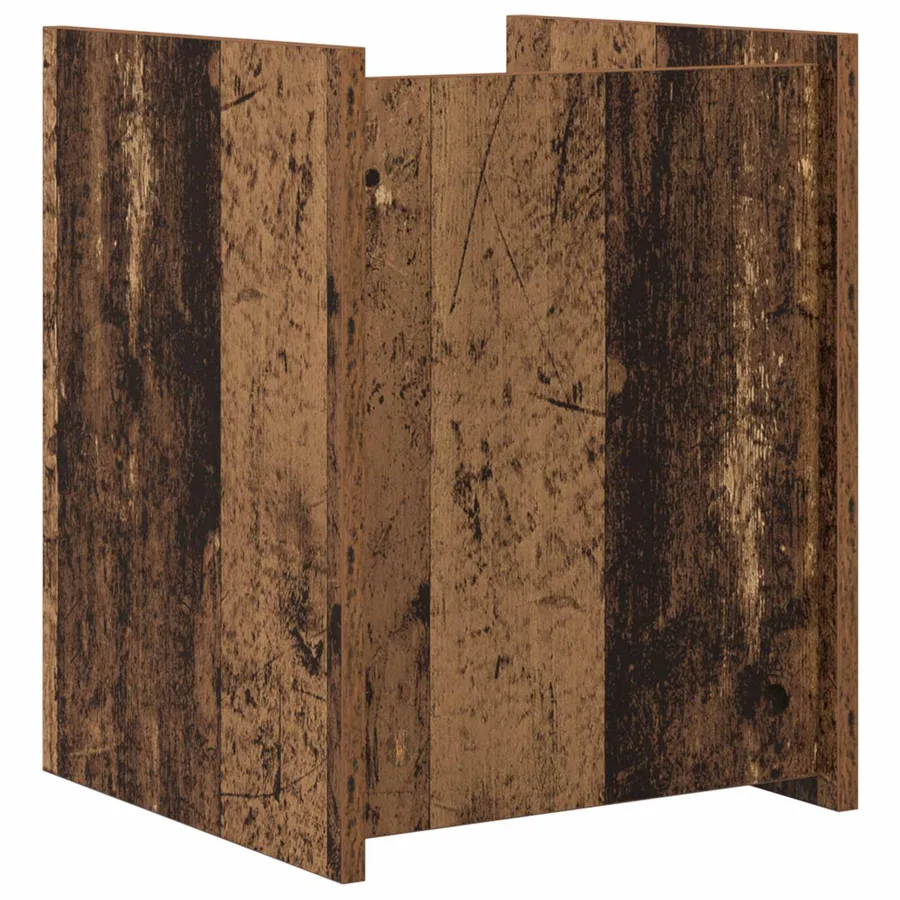 Étagère à magazines avec étagère Bois ancien 35 x 35 x 45 cm - 7