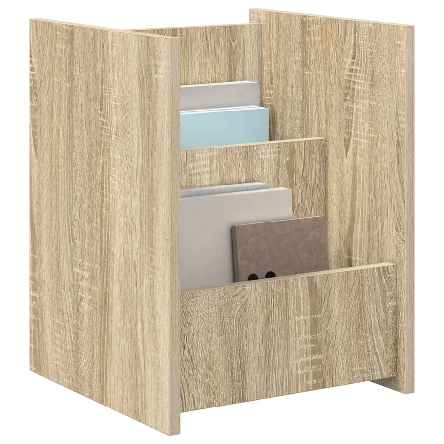 Étagère à magazines avec étagère Chêne Sonoma 35 x 35 x 45 cm - 3
