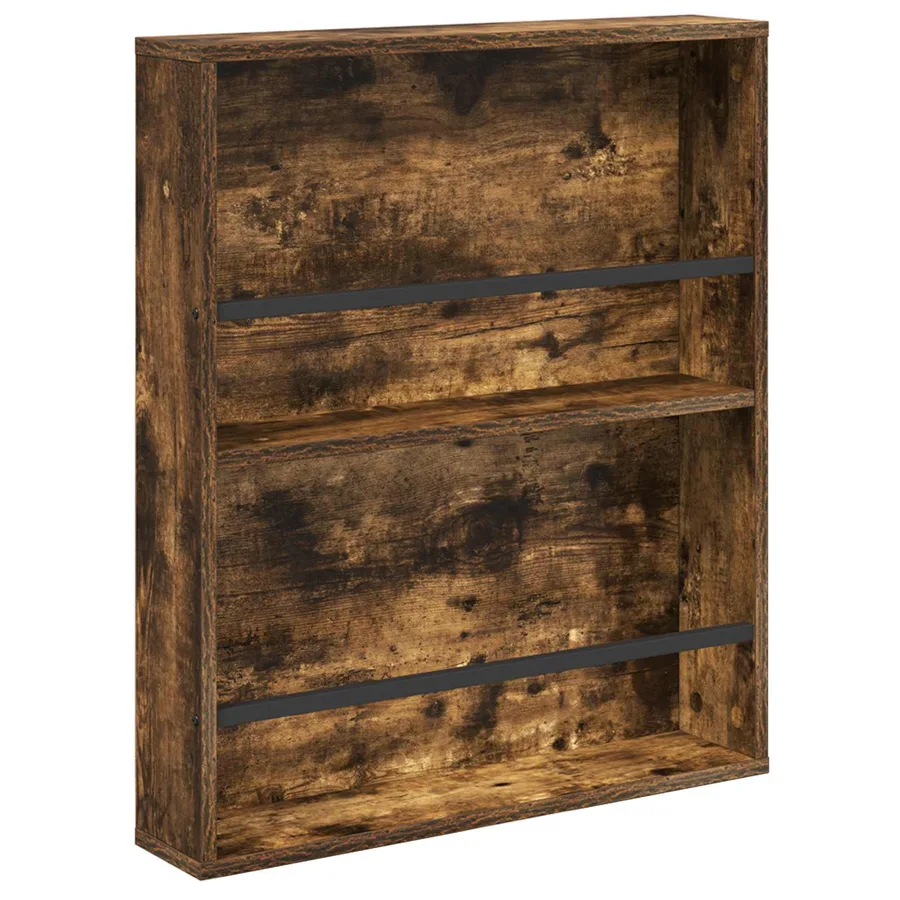 Étagère à magazines avec étagère Chêne fumé 60 x 12 x 70 cm - 2