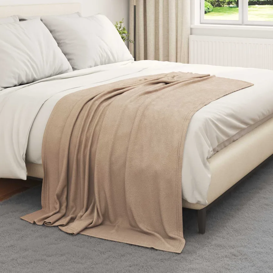 Couvertures à jeter 6 pcs Camel 170 x 130 cm Toison - 3
