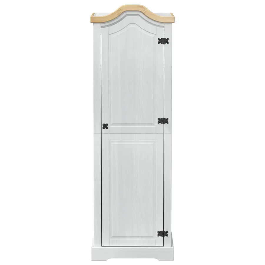 Armoires avec étagère Blanc 55 x 52 x 170 cm Pin massif - 4
