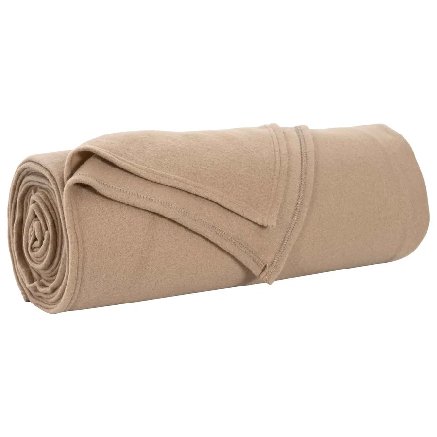 Jeté Camel 350 x 270 cm Toison - 2