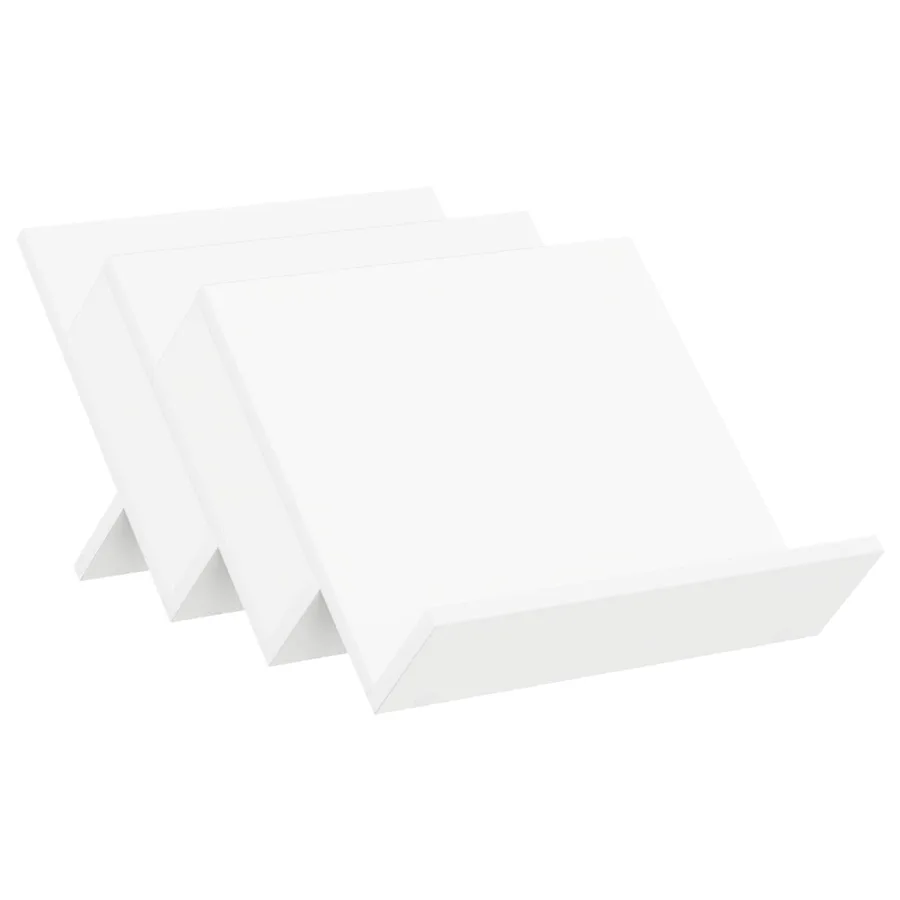 Étagère à magazines Blanc 53 x 40 x 28,5 cm Bois d'ingénierie - 2