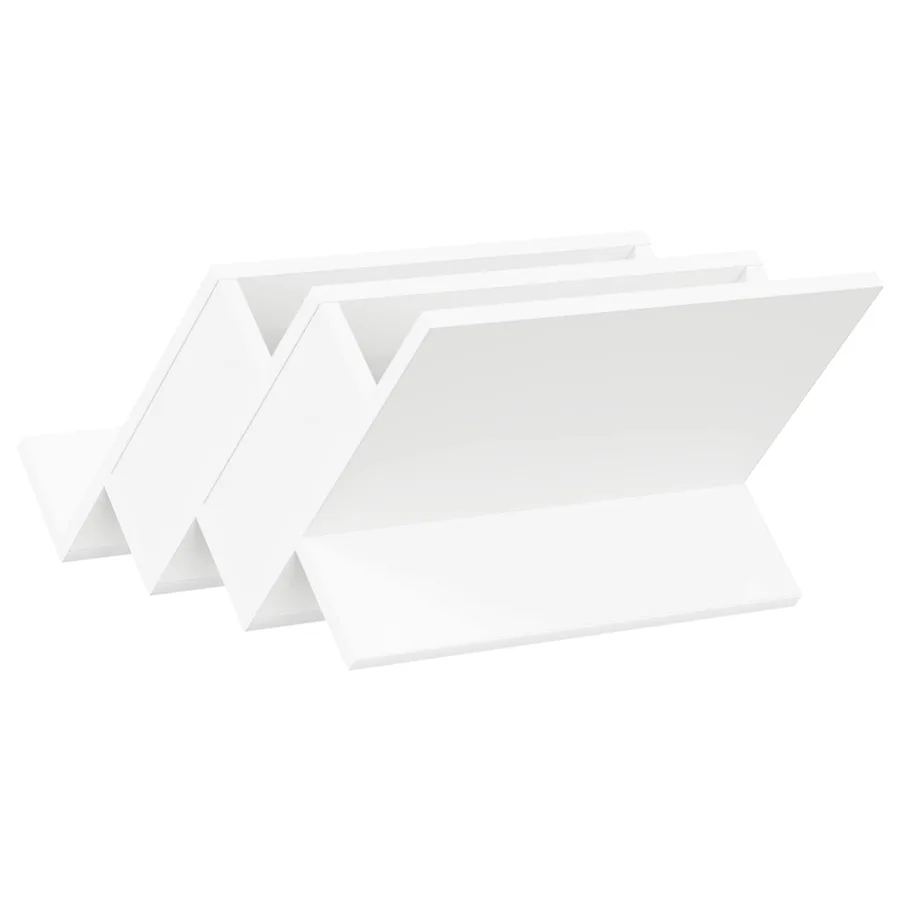Étagère à magazines Blanc 53 x 40 x 28,5 cm Bois d'ingénierie - 7