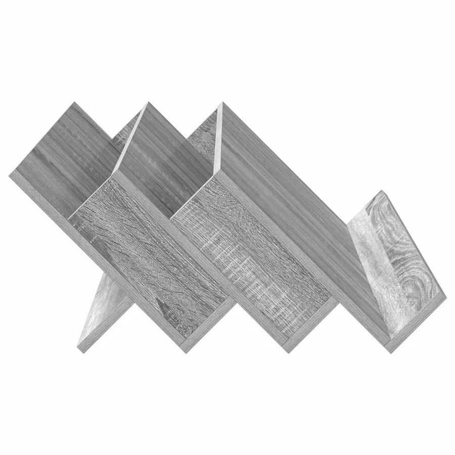 Étagère à magazines avec étagère Gris Sonoma 90 x 53 x 28,5 cm - 6