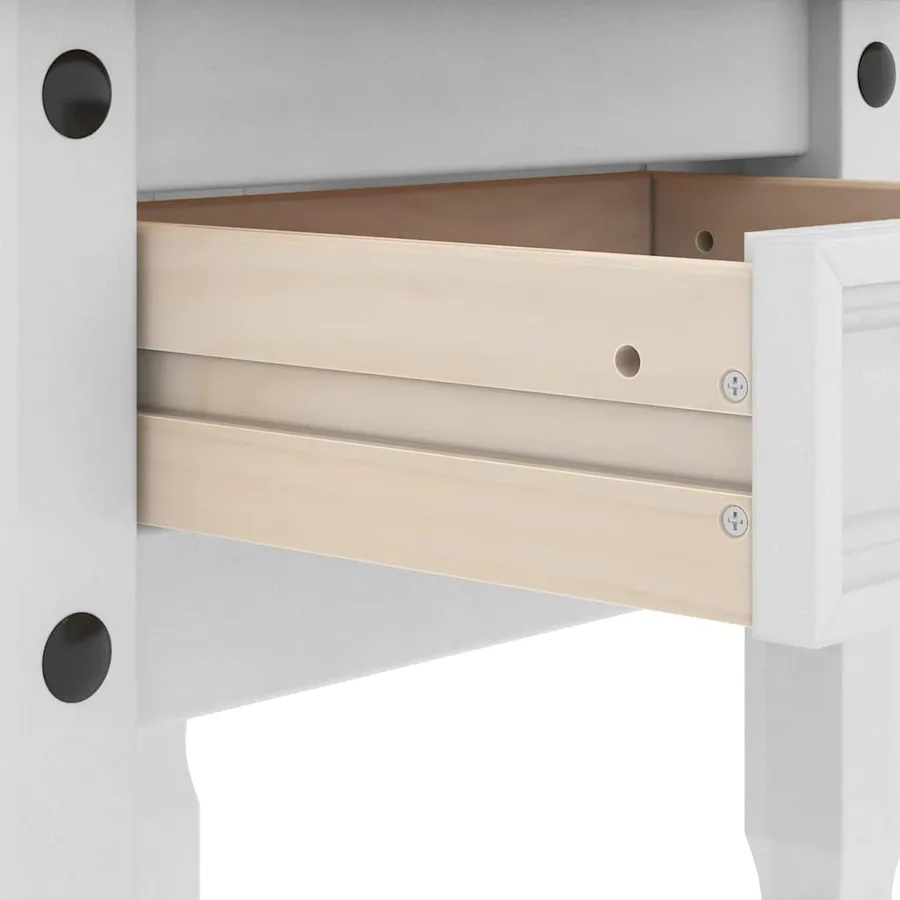 Table d'appoint Corona Blanc 50 x 50 x 50 cm Pin massif - 10