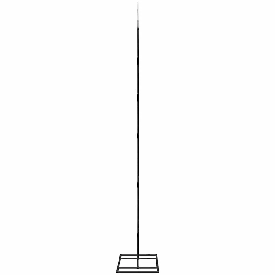 Arbre de Noël en métal avec support Noir 150 cm Acier - 6