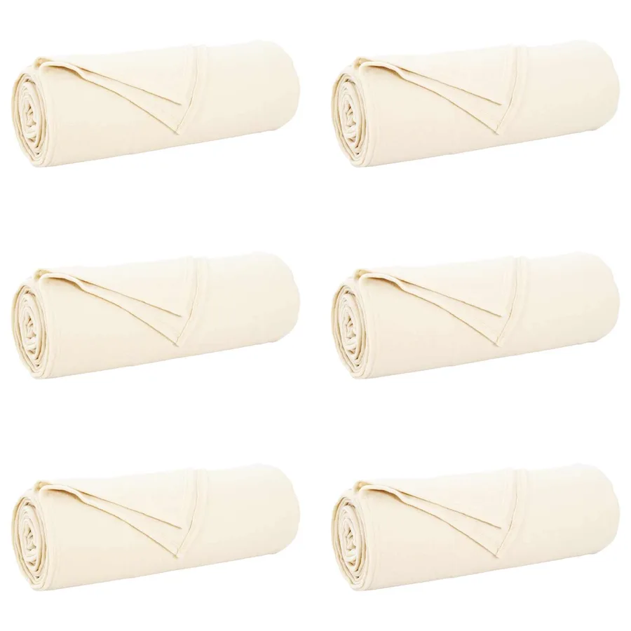 Couvertures à jeter 6 pcs Crème 350 x 270 cm Toison - 2